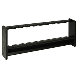 Wooden Mallet, 10, Black Fishing Rod Rack
