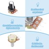 sourcing map 5Pcs WH-148 Potentiometer 3Pins B5K Ohm Linear Taper