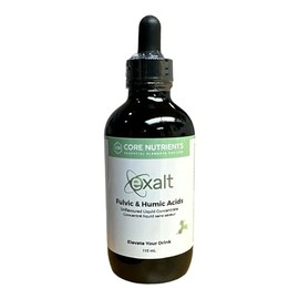 Exalt by Core Nutrients - Fulvic & Humic Acid Complex in the Purest Form | Enhanced Nutrient Absorption - 70+ Trace Minerals | Unflavoured Drink Liquid Concentrate | 110mL