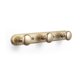 Goo-Ki Champagne Bronze Zinc Alloy Coat Hook - 3.15 ''（80mm） Hole Center Wall Hook Hardware for Bedroom, Kitchen, 1 Pack（8611-H014-3）
