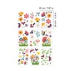 WALPLUS Butterfly Window Stickers Peel and Stick Flower Window Stickers