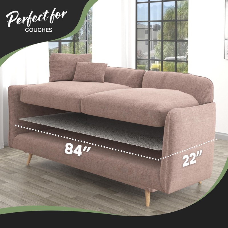 Nevlers 84"x22" White Couch Cushion Grip Pad | Durable PVC