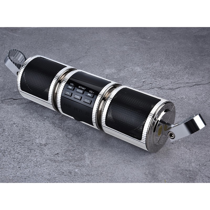 Motorcycle MP3 Music Player BT Audio Stereo Speaker FM Transmitter