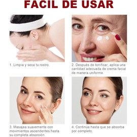 Crema Española Antiarrugas con Colágeno y Centella Asiática Tubos de 40 ml,Correctora de Manchas Oscuras,Ilumina el Tono de la Piel，Esencia de Extracto Vegetal，Reduce Eficazmente la Pérdida de Hidratación de la piel、Rejuvenece tu piel