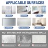 2 Pack Adhesive Curtain Rod Holders, No Drilling Shower Curtain