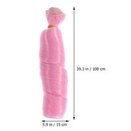 ARTIBETTER 5pcs Curly Doll Hair Doll Replacement Wig Making Doll Wigs DIY Dolls Hair Doll DIY Hair Handcraft Doll Hair Doll Hair Extensions Doll Hair Wefts for Tool Curly Wigs Baby Doll Doll