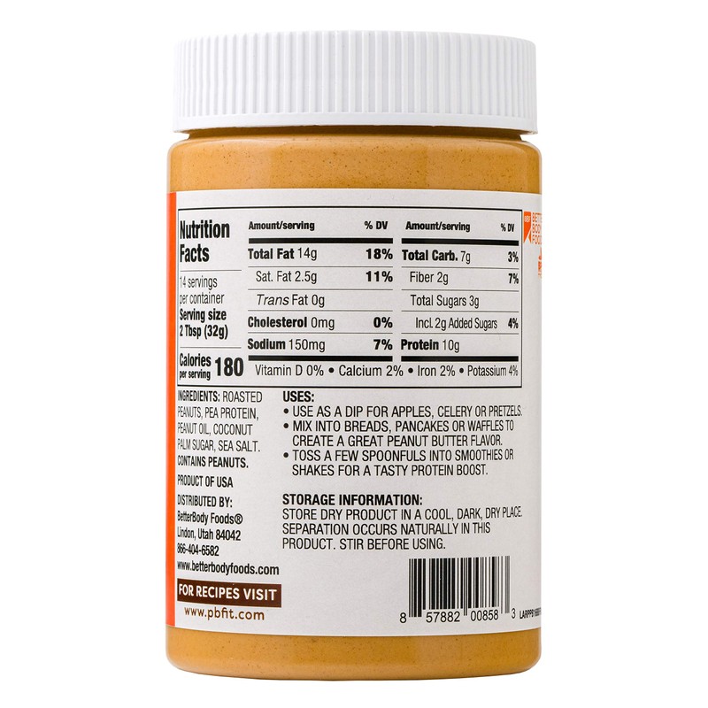 PBfit Peanut Butter, Protein-Packed Spread, Peanut Butter Spread, 16 Oz