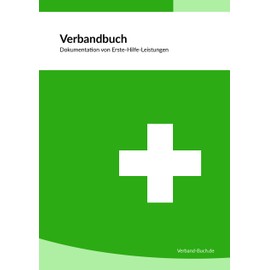 SellerRocket Verbandbuch/Unfallbuch Stand 2025 - DIN A5 + doppelte Seitenanzahl GRÜN - DSGVO konform - für Gewerbe, Arbeit und Erste-Hilfe-Maßnahmen