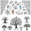 Supperb® Temporary Tattoos - Tree & Leaves Tattoo (Set of