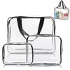3Pcs Travel Clear Cosmetic Bag Toiletry Bags Bulk, Water Resistant