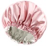 Amamba Shower Caps,100% Real Satin Lined Shower Cap,Extra Large Shower