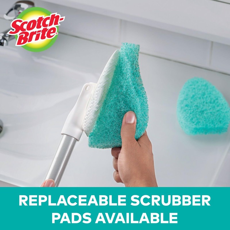 Scotch-Brite Extendable Tub & Tile Scrubber Kit, Includes 1 Handle
