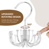 ZEDODIER Belt Hanger, Rotatable Belt Rack Closet Accessories Organizer, Maximum