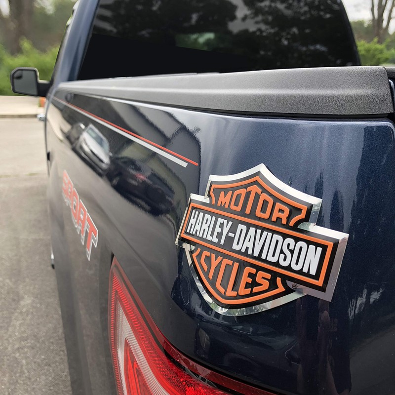 Chroma 041700 Harley Aluminum Decal, 1 Pack