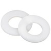 M12 Nylon Flat Washer, 12mm ID 24mm OD 2mm Thick