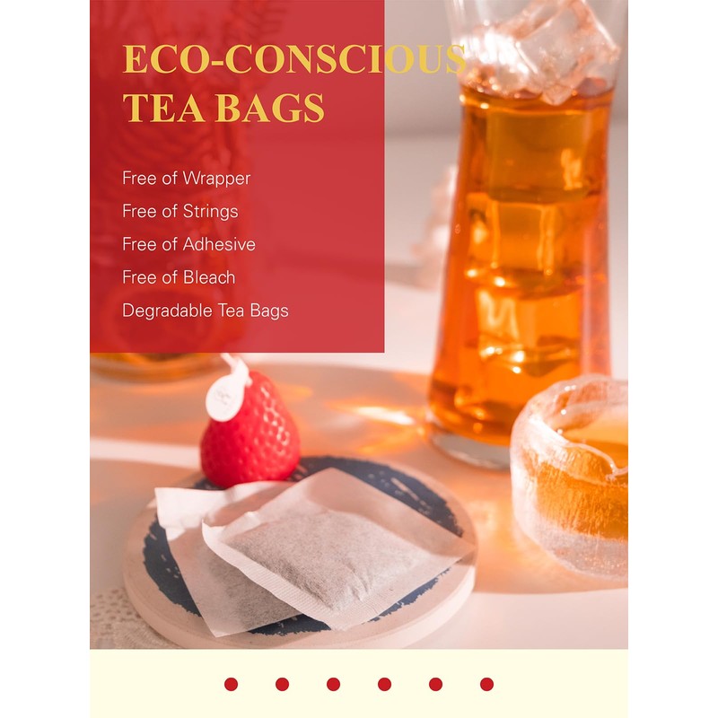 GLDNT Organic Black Tea Bags, Natural Organic Black Tea, Smooth