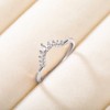 Mameloly CZ Wedding Bands for Women Pear & Round Shaped