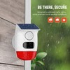 PGST Solar Strobe Alarm Light, Wireless Security Alarm with Remote