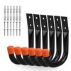 HORUSDY 6-Pack Heavy Duty Metal Wall Hooks, Large Garage Storage