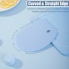 Silicone Dough Scraper with Stainless Steel Sheet, Curved Edge Flexible