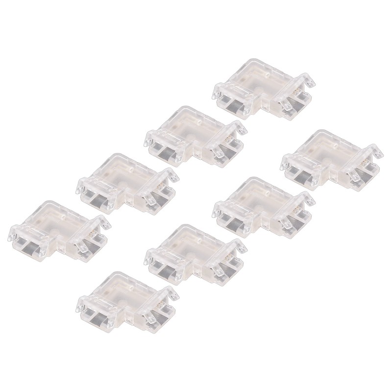 8PCS L Shaped LED Light Strip Connectors 4 Pin 10mm