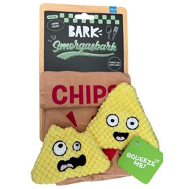 Barkbox Bark Box Junk Food Smorgasbark Smorgasbord Plush Dog Toy Crinkle Squeak XS/SMALL