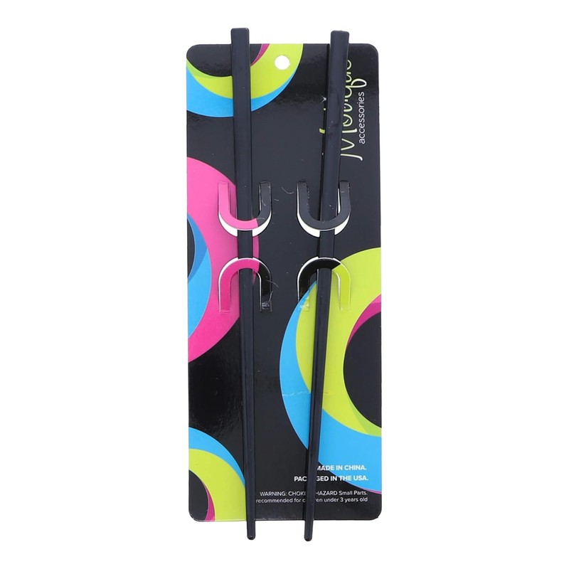 2 Hair Sticks Solid Straight Chopsticks (Pink)