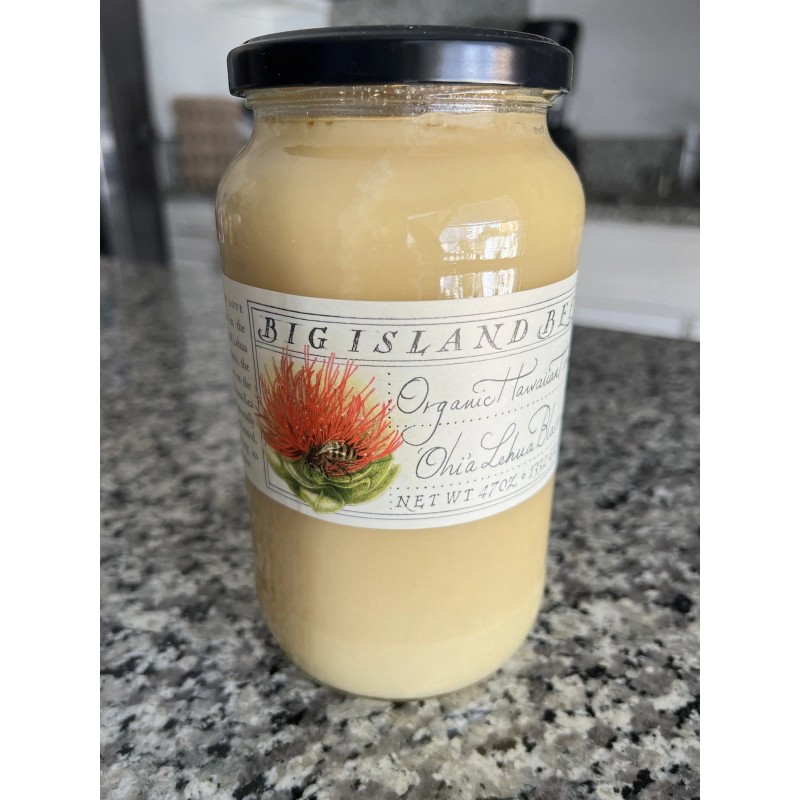 Big Island Bees Organic Hawaiian Honey Raw Premium Large 47oz