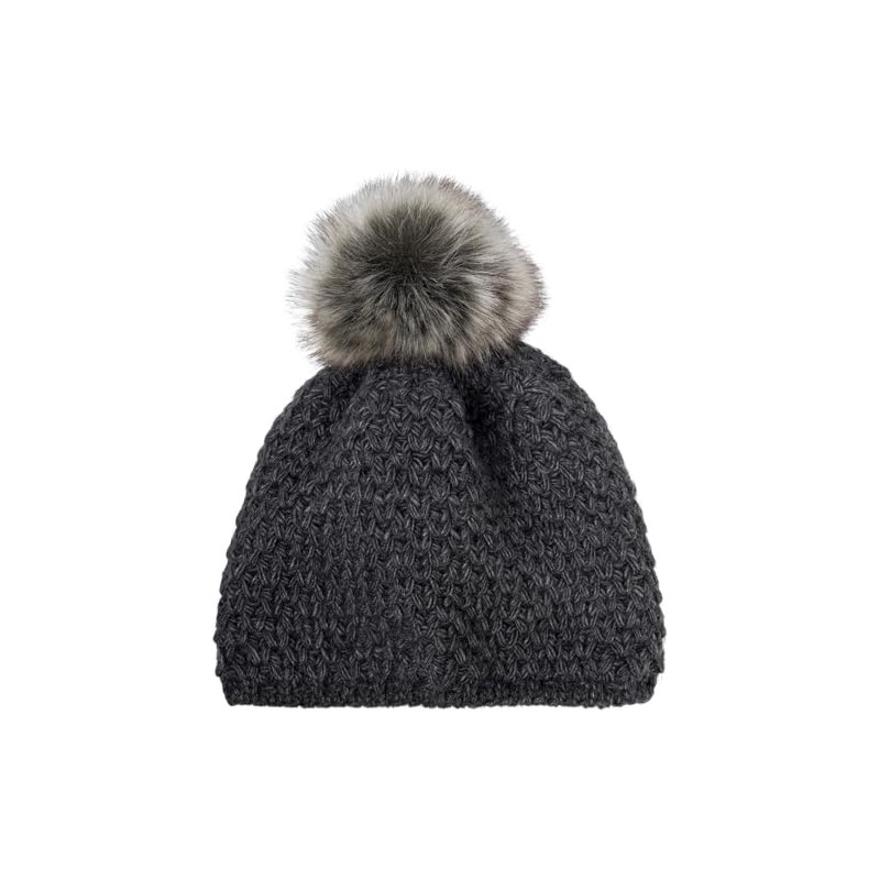 styleBREAKER 04024208 Children's Bobble Hat Crochet with V Pattern, Warm