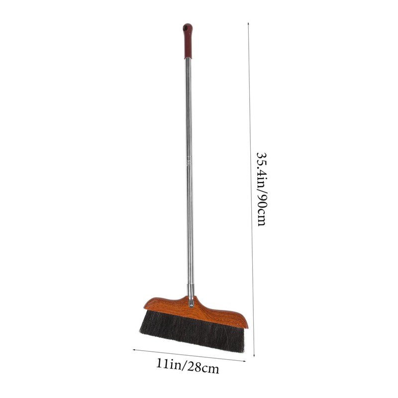 TOVINANNA Long Handled Soft Broom for Home Cleaning Durable and