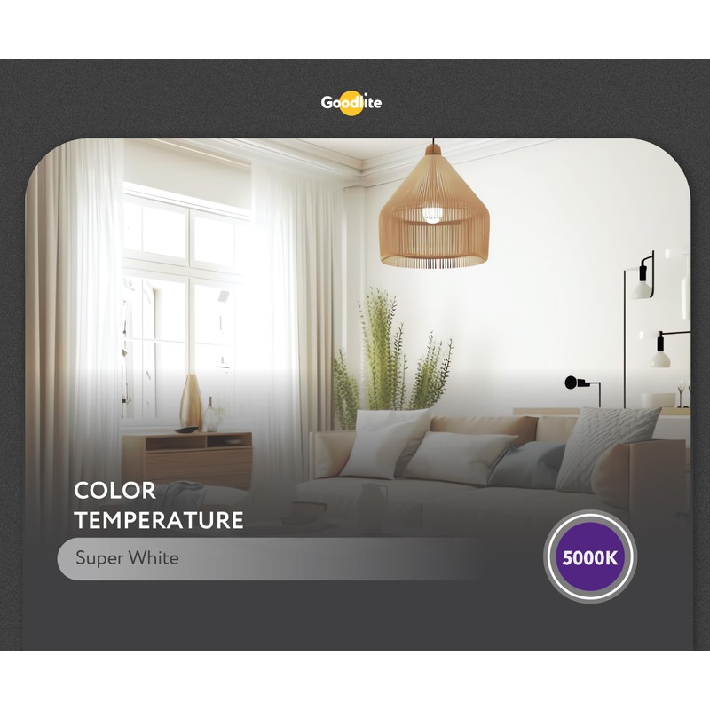 Goodlite G-83352 9W LED A19 Omni Directional 300-Degree 50K Light