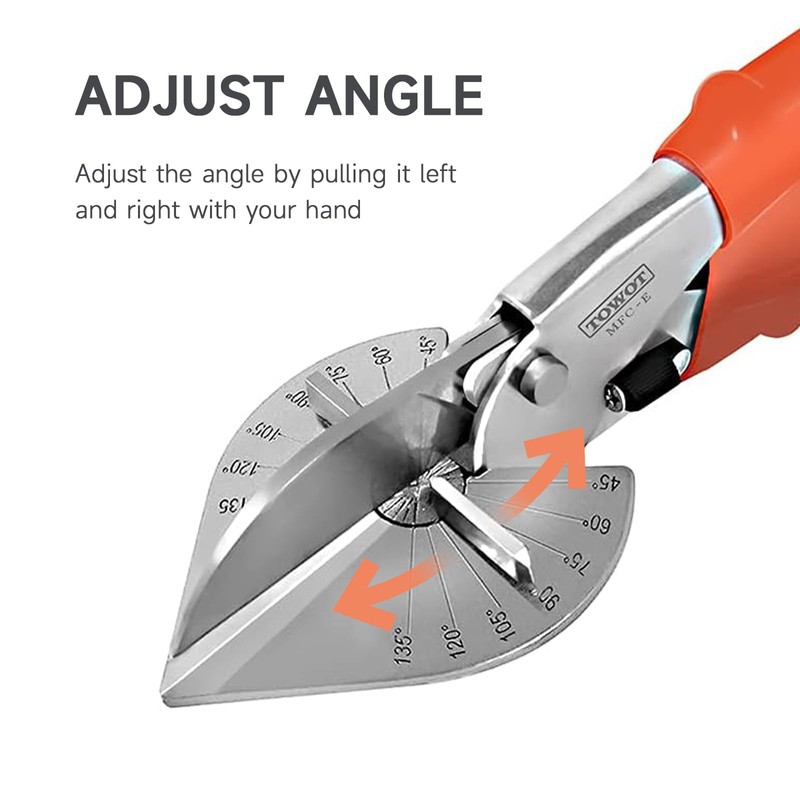 TOWOT Multi Angle Miter Shears, Angle Cutter Adjustable At 45