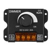SUPERNIGHT LED Light Strip Dimmer, DC12V-24V 30A PWM Dimming Controller