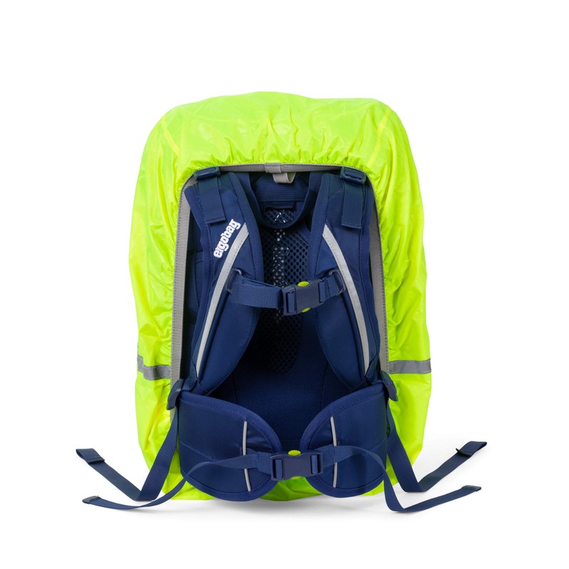 Ergobag Waterproof Rain Cover for School Backpacks, Fluorescent Colours, Reflectors,