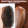 Beard Brush, Black Walnut Boar Bristles Brush for Beard Hair