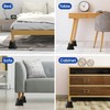 MixDora Bed Risers 4 Inch Heavy Duty Furniture Risers Square