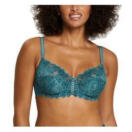 SANS COMPLEXE Women's Arum70564_parent Bras with Lace Reinforcements, Classic, Woman, Arum Model, Fir Green, 105d, Balm, 90D EU, Balsam