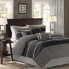 Madison Park - Palmer 7 Piece Comforter Set - Black