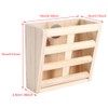 Rabbit Hay Feeder Rack, Wooden Fixed Grass Manger Hay Dispenser
