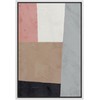 Ashbrook Framed Canvas Print Wall Art Brown, Pink and Black