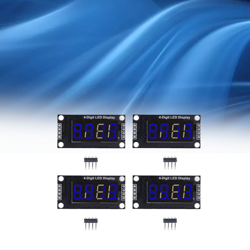 4 Sets Digital Tube Display Module LED 4 Digit 7
