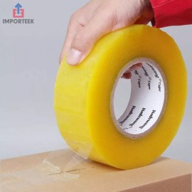Importeek 6pz Cinta Adhesiva Transparente 100 Metros Empaque Embalaje