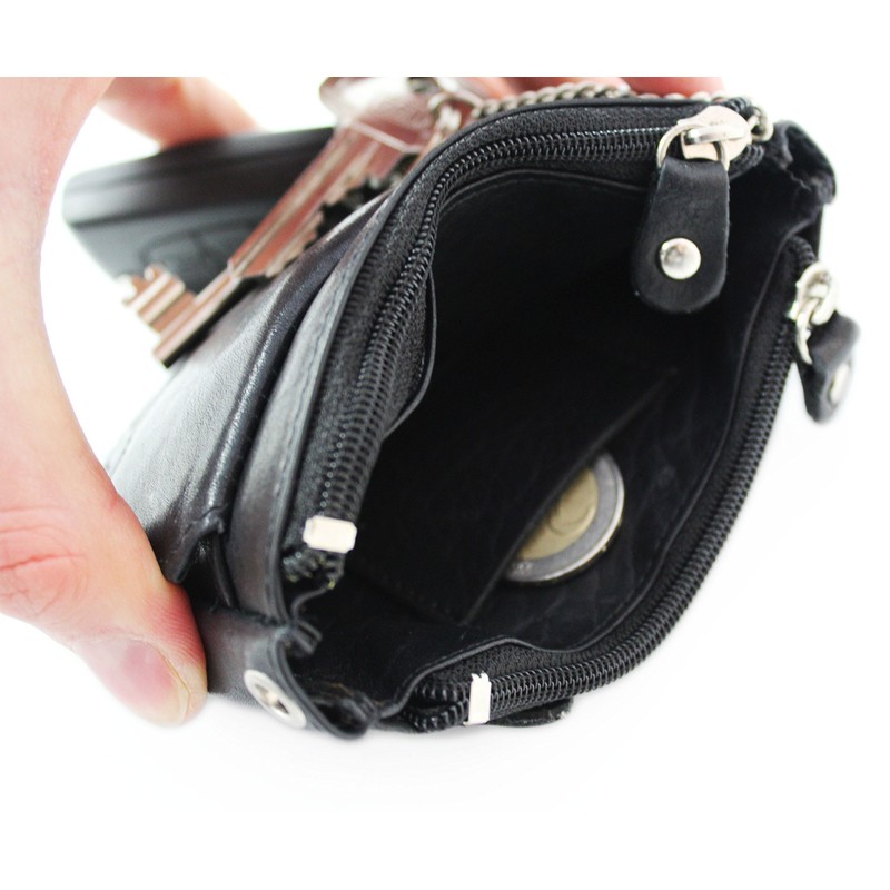 Safekeepers Key Case Leather Small – Key Bag with Zip