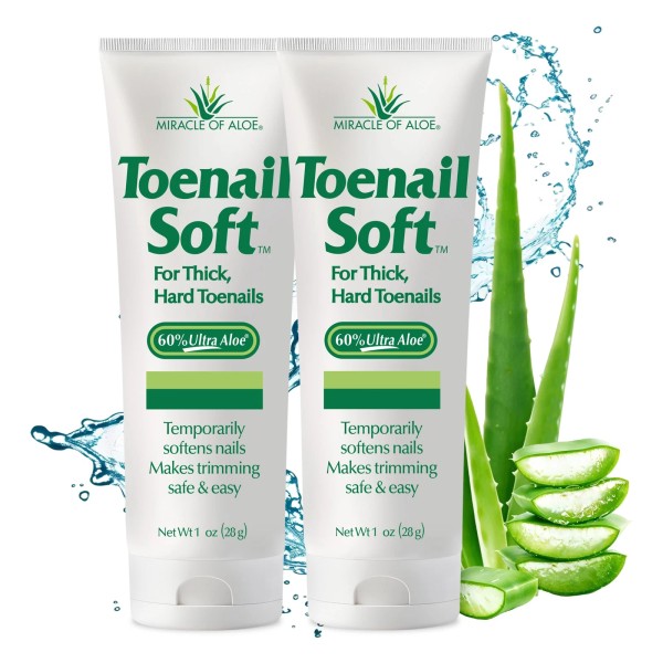 Miracle of Aloe Toenail Soft Temporary Nail Softening Cream for