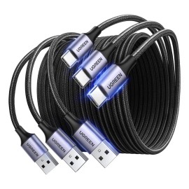 Paquete De Cables De Carga Rápida Ugreen Usb A A Usb C Negro