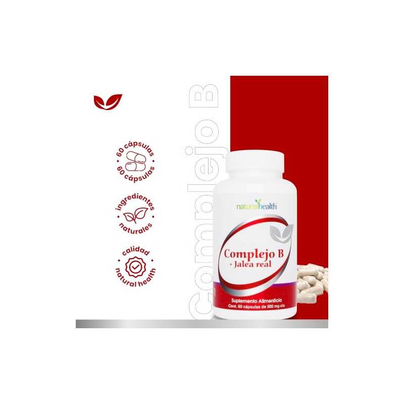 Natural Health Complejo B + Jalea Real | Suplemento Alimenticio