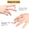 5pcs Oval Finger Splint, Comfort Oval Finger Protector， Finger Support