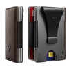 BULLIANT Mens Money Clip, Slim Leather Wallet Card Case For