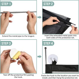 Magic Gate for Dog, 180 × 72CM Stair Gates Extendable No Drilling for Dog Pet Indoor, DogGates indoor for Pets Portable Door Gate for Safety Protection, BabyGates Easy to Install