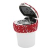 Car Ashtray DiamondStudded Smokeless Container with LED Light Indicator Multifunctional